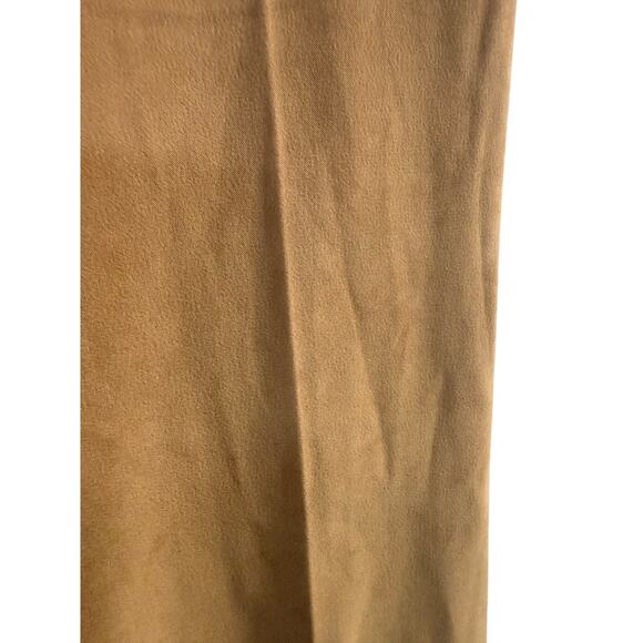 Coldwater Creek Tan Suede cloth Straight Leg Women’s Slacks Size 10p - Picture 6 of 8